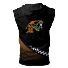 Load image into Gallery viewer, Florida A&amp;M Rattlers NCAA Allover Print Zip-up Sleeveless Hoodie HD2512-066