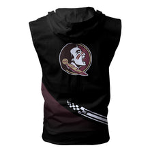 Load image into Gallery viewer, Florida State Seminoles NCAA Allover Print Zip-up Sleeveless Hoodie HD2512-069