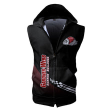 Load image into Gallery viewer, Gardner-Webb Runnin Bulldogs NCAA Allover Print Zip-up Sleeveless Hoodie HD2512-073