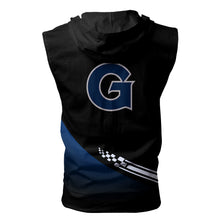Load image into Gallery viewer, Georgetown Hoyas NCAA Allover Print Zip-up Sleeveless Hoodie HD2512-074