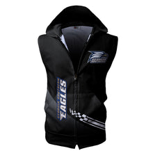 Load image into Gallery viewer, Georgia Southern Eagles NCAA Allover Print Zip-up Sleeveless Hoodie HD2512-076