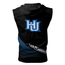 Load image into Gallery viewer, Hampton Pirates NCAA Allover Print Zip-up Sleeveless Hoodie HD2512-080