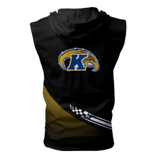 Load image into Gallery viewer, Kent State Golden Flashes NCAA Allover Print Zip-up Sleeveless Hoodie HD2512-102