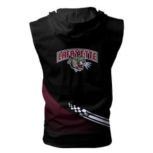 Load image into Gallery viewer, Lafayette Leopards NCAA Allover Print Zip-up Sleeveless Hoodie HD2512-104