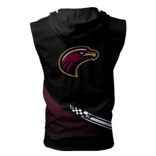 Load image into Gallery viewer, Louisiana-Monroe Warhawks NCAA Allover Print Zip-up Sleeveless Hoodie HD2512-110