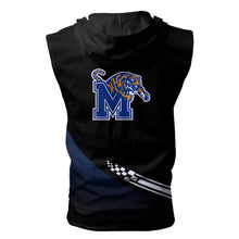 Load image into Gallery viewer, Memphis Tigers NCAA Allover Print Zip-up Sleeveless Hoodie HD2512-118