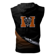 Load image into Gallery viewer, Mercer Bears NCAA Allover Print Zip-up Sleeveless Hoodie HD2512-119