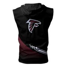 Load image into Gallery viewer, Atlanta Falcons NFL Super Bowl Champions Allover Print Zip-up Sleeveless Hoodie HD2512-02
