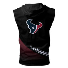 Load image into Gallery viewer, Houston Texans NFL Super Bowl Champions Allover Print Zip-up Sleeveless Hoodie HD2512-13