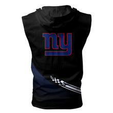 Load image into Gallery viewer, New York Giants NFL Super Bowl Champions Allover Print Zip-up Sleeveless Hoodie HD2512-23