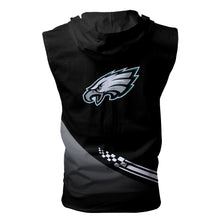 Load image into Gallery viewer, Philadelphia Eagles NFL Super Bowl Champions Allover Print Zip-up Sleeveless Hoodie HD2512-27
