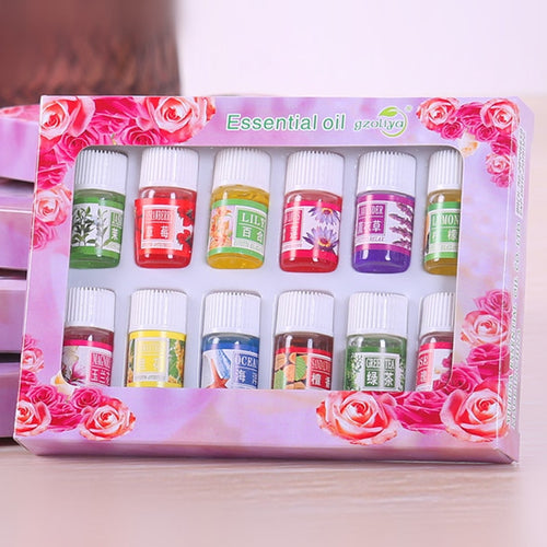 12Pcs Set Natural Fragrance Oil Premium Grade Essential Oil 3ML humidifier gel candles accessories