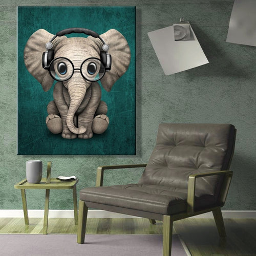 paint by number art painting by numbers Elephant Realism Handmade Amusing Living room decorative hanging pictures  Animal
